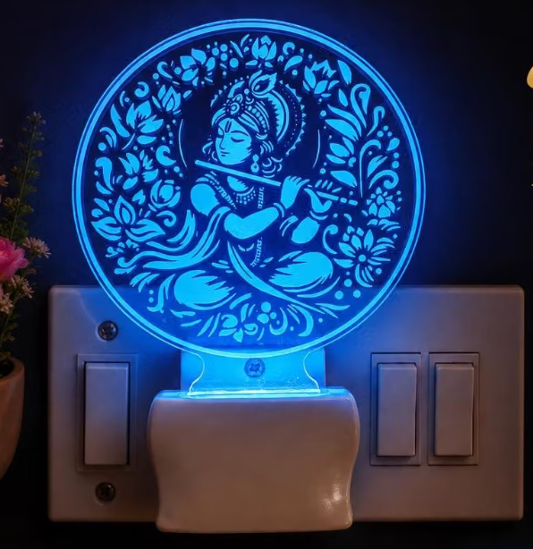 Shri Krishna LED Night Lamp
